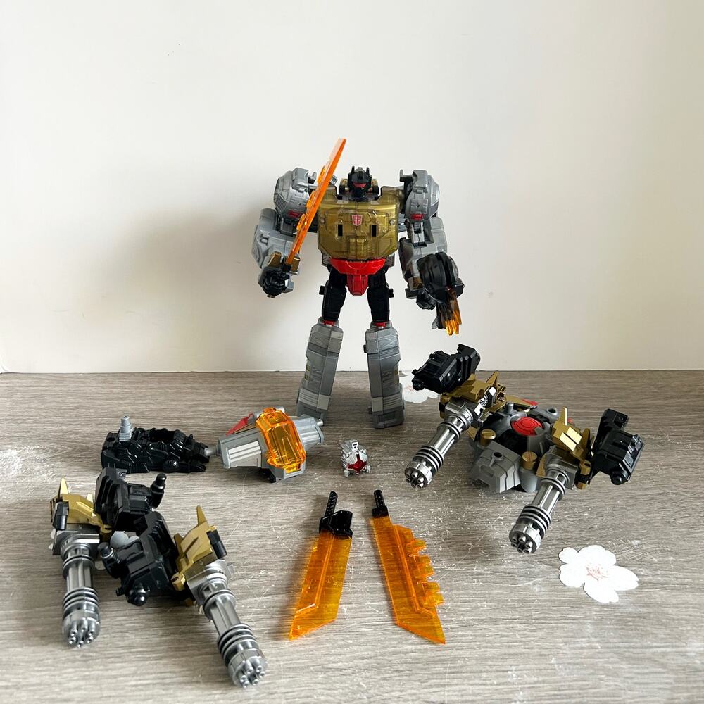 Transformers Grimlock Voyager Class Power of the Primes w/ PC-23 Upgrade Parts